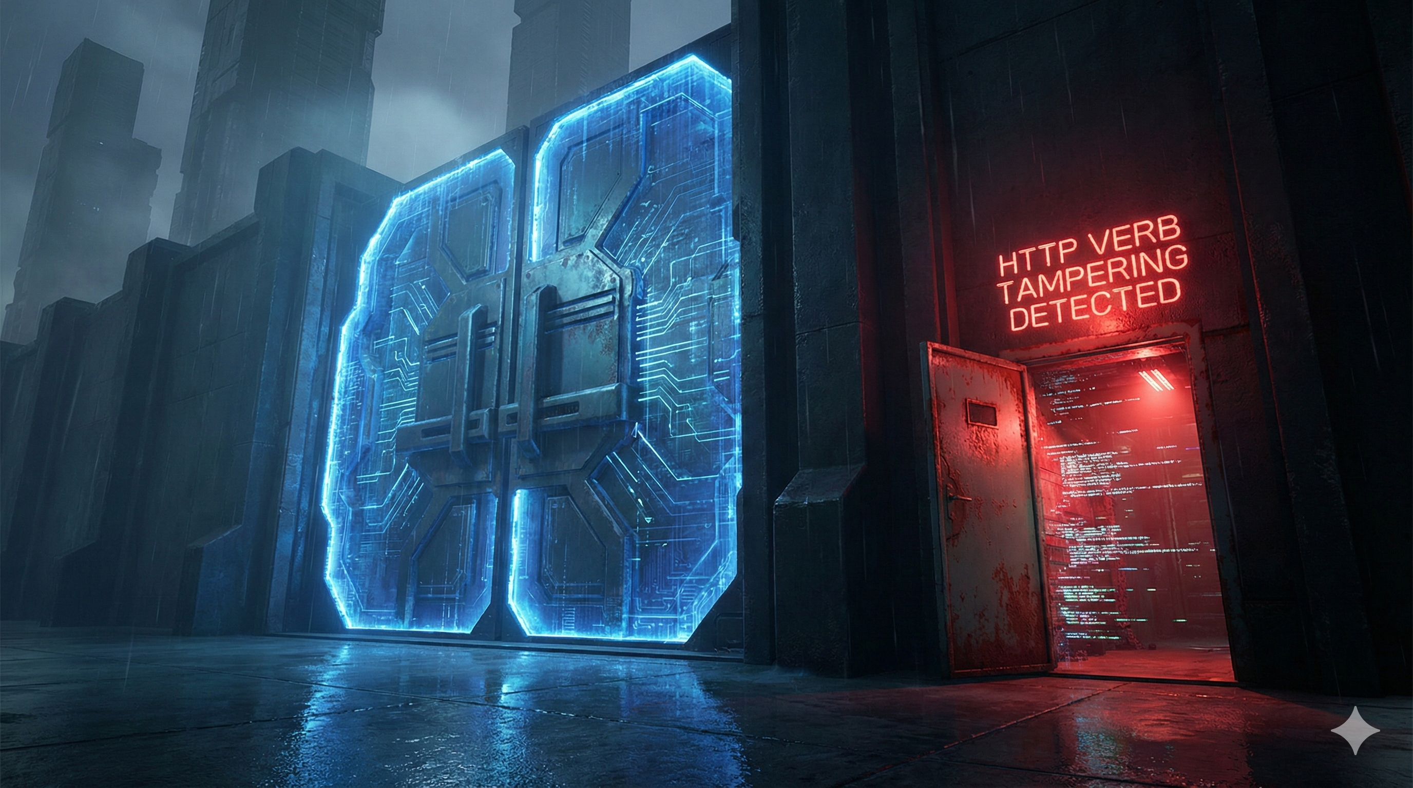 HTTP Verb Tampering - Illustration der Manipulation von HTTP-Methoden zur Umgehung von Zugriffskontrollen